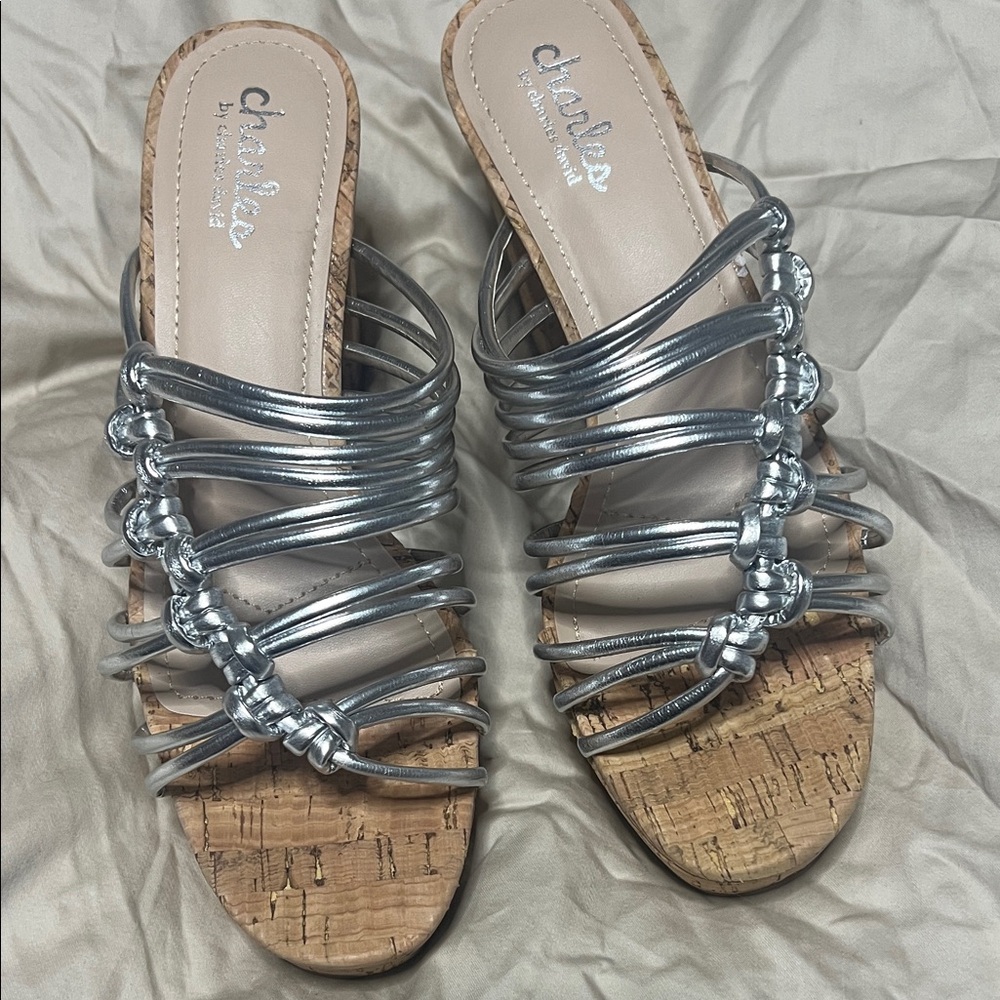 Charles by Charles David Metallic Strappy Sandals